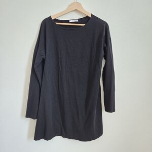 bryn Walker Women’s black Lagenlook tunic top size Large